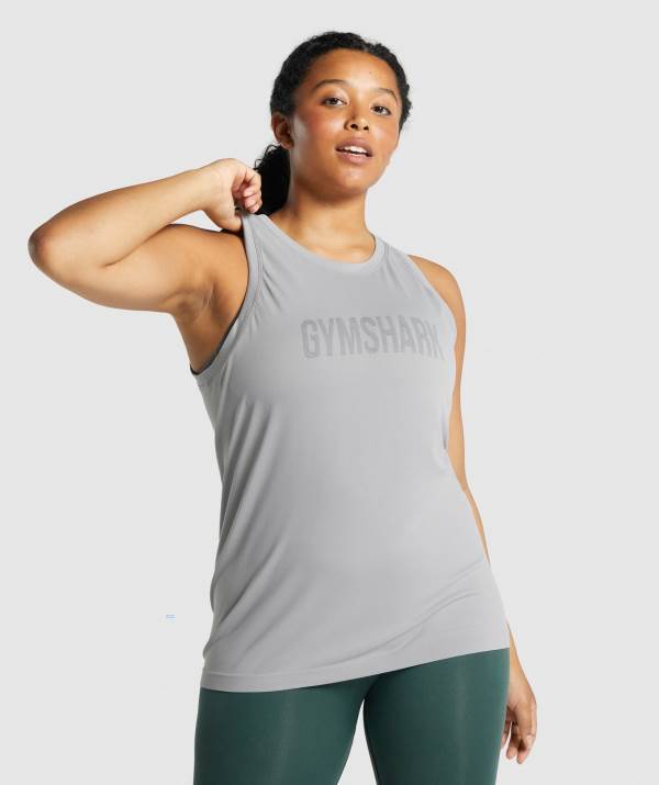 Damske Tielko Gymshark Fit Seamless Loose Siva | HU5086219